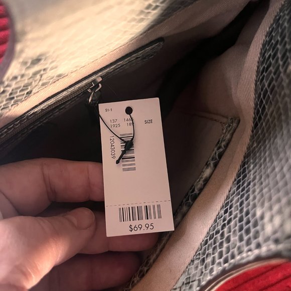 The Limited Snakeskin Leather Clutch - Picture 4 of 8